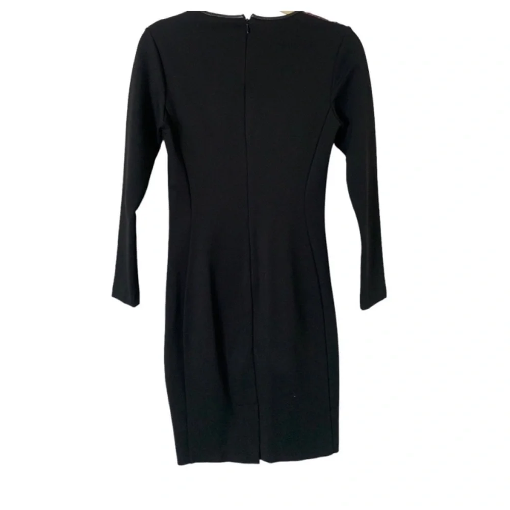 Raoul Silk Panel and Leather Trim Size 0 Dress - Picture 2 of 7